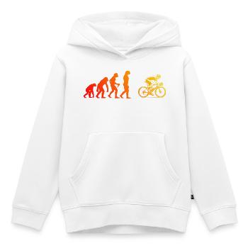 Puristisches Roadbike Thema - Kinder Premium Organic Hoodie - Weiß - Vorne - AI Model Kid Female (0cm)