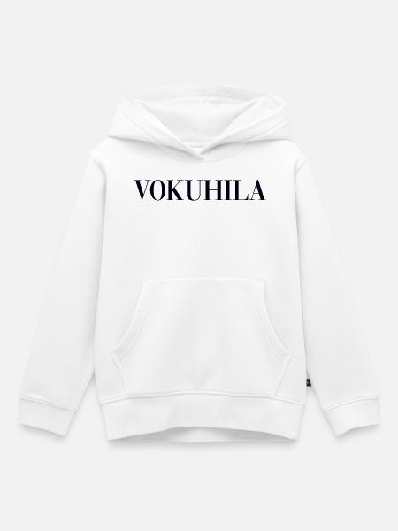 Vokuhila - Kinder Premium Organic Hoodie - Weiß