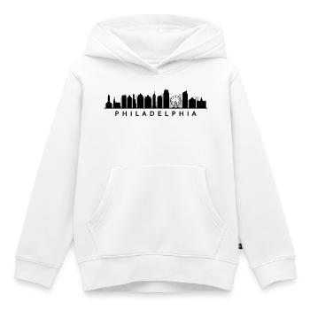 Philadelphia Skyline - Kinder Premium Organic Hoodie - Weiß - Vorne - AI Model Kid Female (0cm)