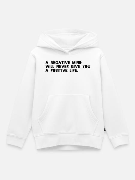 Motivierender Spruch Englisch - Kinder Premium Organic Hoodie - Weiß