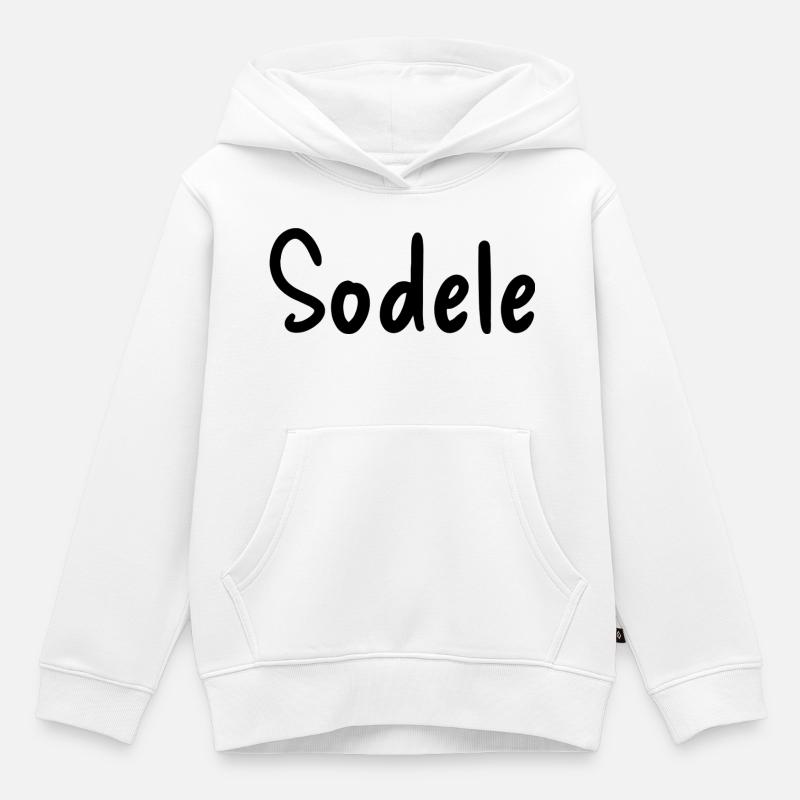Sodele - Sweat Premium à capuche enfant bio - blanc
