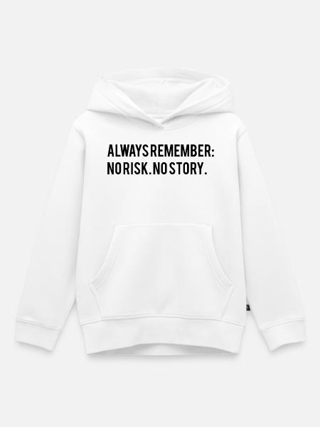 Motivierender Spruch  - Kinder Premium Organic Hoodie - Weiß