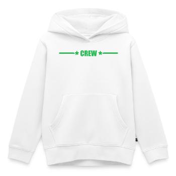 équipage - Sweat Premium à capuche enfant bio - blanc - Devant - AI Model Kid Female (0cm)