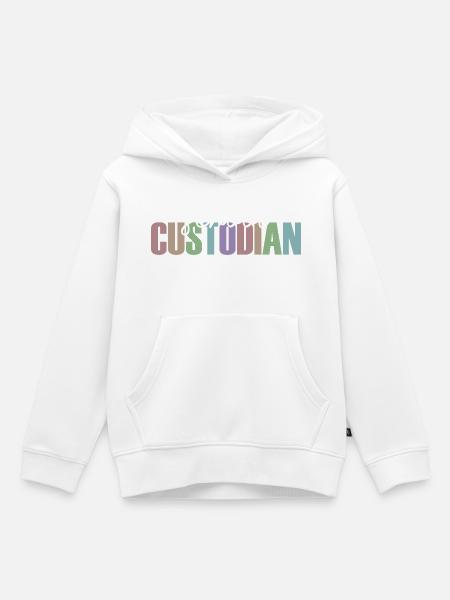 Hausmeister der Schule - Kinder Premium Organic Hoodie - Weiß