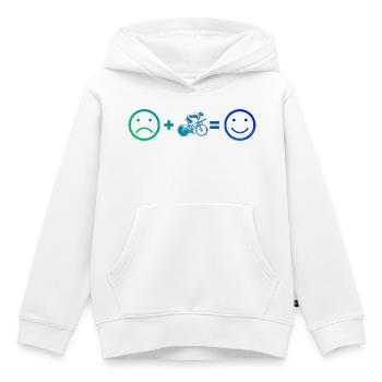 Direkte Roadbike Aussage - Kinder Premium Organic Hoodie - Weiß - Vorne - AI Model Kid Female (0cm)