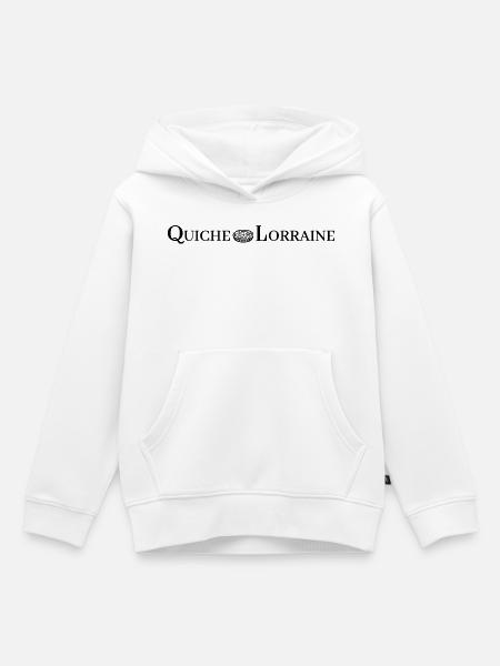 QUICHE LORRAINE (Kochen) - Kinder Premium Organic Hoodie - Weiß