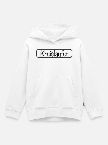 Kreisläufer Schriftzug (Schwarz) - Kinder Premium Organic Hoodie - Weiß