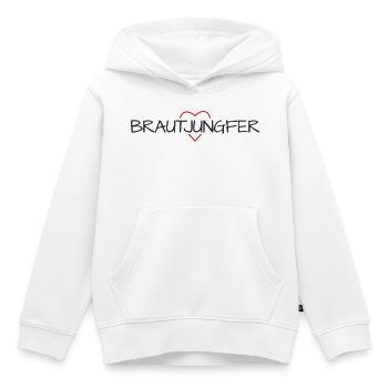 Brautjungfer Herz Junggesellinenabschied - Kinder Premium Organic Hoodie - Weiß - Vorne - AI Model Kid Female (0cm)