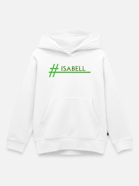 Isabell - Kinder Premium Organic Hoodie - Weiß
