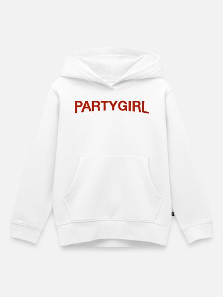 Partygirl - Kinder Premium Organic Hoodie - Weiß