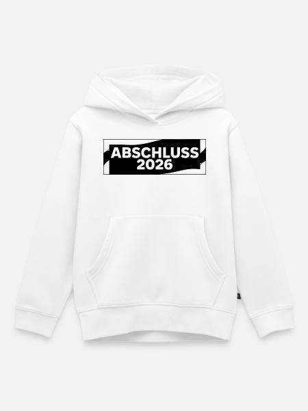 Schlichtes Abi Design - Kinder Premium Organic Hoodie - Weiß