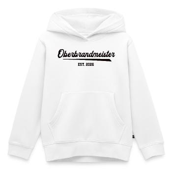 Chief Fire Officer 2026 Fire Brigade Rank FFW - Kids Premium Organic Hoodie - white - Front - AI Model Kid Female (0cm)