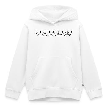 Dents sourient Dent - Sweat Premium à capuche enfant bio - blanc - Devant - AI Model Kid Female (0cm)
