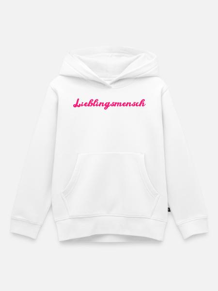 Lieblingsmensch - Kinder Premium Organic Hoodie - Weiß