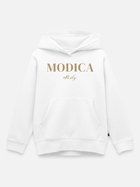 Modica, Sizilien - Kinder Premium Organic Hoodie - Weiß