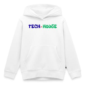 Tech House - Kinder Premium Organic Hoodie - Weiß - Vorne - AI Model Kid Female (0cm)