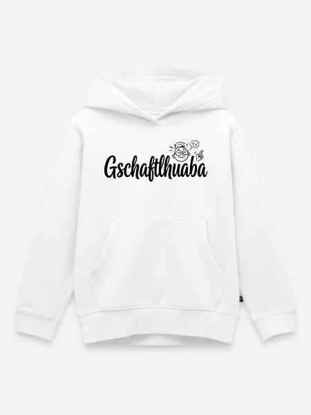 Gschaftlhuaba – Bayerischer Besserwisser - Kinder Premium Organic Hoodie - Weiß