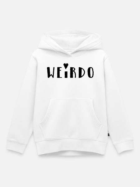 Weirdo - Kinder Premium Organic Hoodie - Weiß
