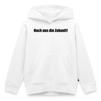 Nach uns die Zukunft! - Kinder Premium Organic Hoodie - Weiß - Vorne - AI Model Kid Female (0cm)