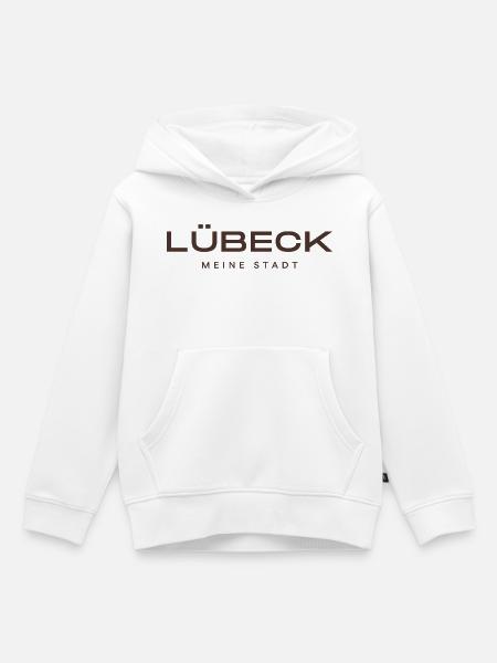 Lübeck - Kinder Premium Organic Hoodie - Weiß