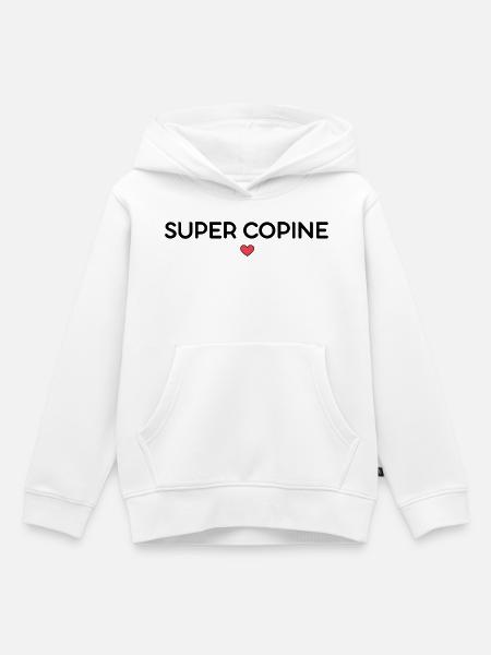 Tolle Freundin - Kinder Premium Organic Hoodie - Weiß