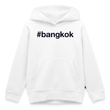 Bangkok Thailand Hashtag - Kids Premium Organic Hoodie - white - Front - AI Model Kid Female (0cm)