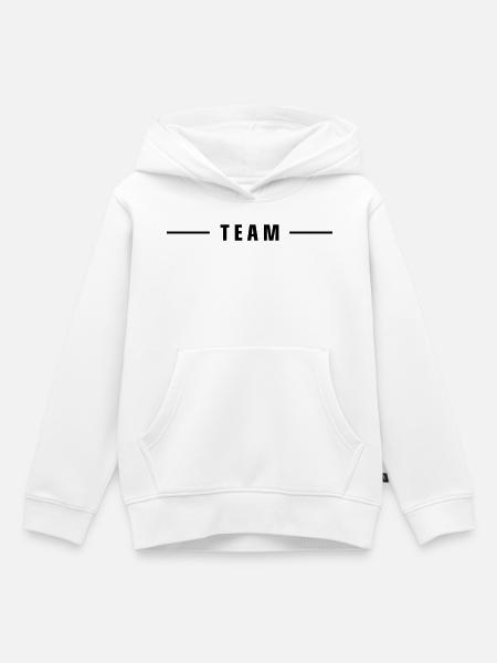 Team Linie - Kinder Premium Organic Hoodie - Weiß