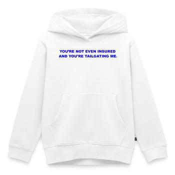 Kleber nicht - Kinder Premium Organic Hoodie - Weiß - Vorne - AI Model Kid Female (0cm)