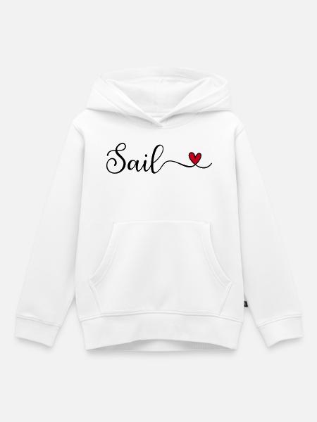 sail - Kinder Premium Organic Hoodie - Weiß