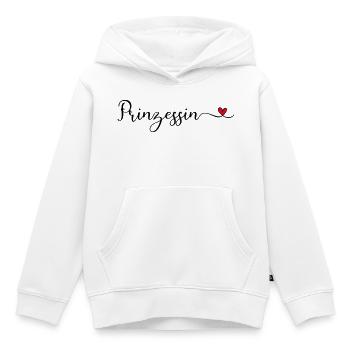 Prinzessin - Kinder Premium Organic Hoodie - Weiß - Vorne - AI Model Kid Female (0cm)