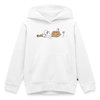 Chill out - Kinder Premium Organic Hoodie - Weiß - Vorne - AI Model Kid Female (0cm)