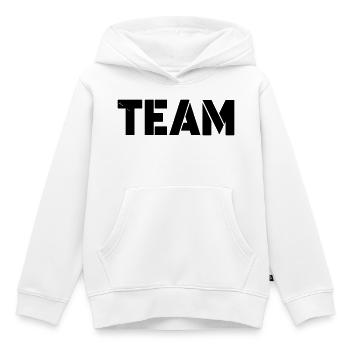 team - Kinder Premium Organic Hoodie - Weiß - Vorne - AI Model Kid Female (0cm)