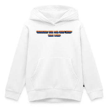Schauen wir mal was wird - was wird - Kinder Premium Organic Hoodie - Weiß - Vorne - AI Model Kid Female (0cm)