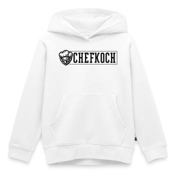 Chapeau de chef chef - Sweat Premium à capuche enfant bio - blanc - Devant - AI Model Kid Female (0cm)
