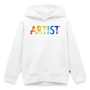 Künstler - Kinder Premium Organic Hoodie - Weiß - Vorne - AI Model Kid Female (0cm)