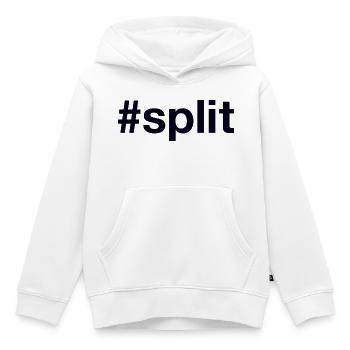 Split Hrvatska Croatia Kroatien Hashtag - Kids Premium Organic Hoodie - white - Front - AI Model Kid Female (0cm)