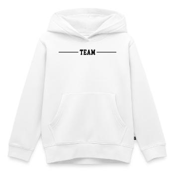 Team Strich - Kinder Premium Organic Hoodie - Weiß - Vorne - AI Model Kid Female (0cm)