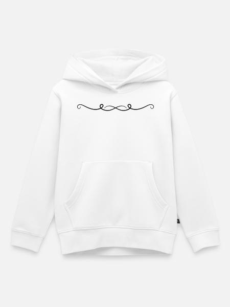 Ornament Linie - Kinder Premium Organic Hoodie - Weiß