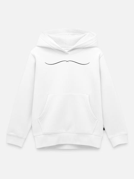 Ornament Linie - Kinder Premium Organic Hoodie - Weiß