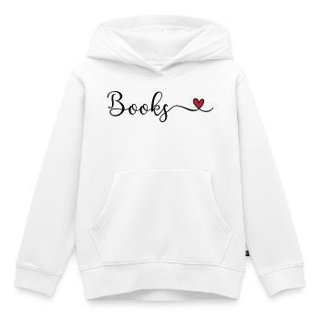 Bücher - Kinder Premium Organic Hoodie - Weiß - Vorne - AI Model Kid Female (0cm)