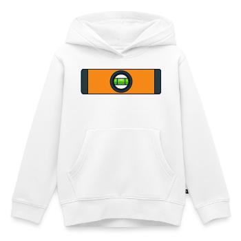 Spirit level - Kids Premium Organic Hoodie - white - Front - AI Model Kid Female (0cm)