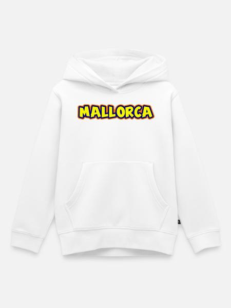 Mallorca Schriftzug - Kinder Premium Organic Hoodie - Weiß