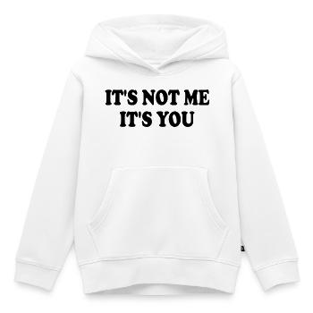 Ce n’est pas moi, c’est toi - Sweat Premium à capuche enfant bio - blanc - Devant - AI Model Kid Female (0cm)