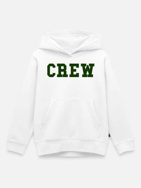 crew- - Kinder Premium Organic Hoodie - Weiß