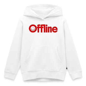 hors-ligne - Sweat Premium à capuche enfant bio - blanc - Devant - AI Model Kid Female (0cm)
