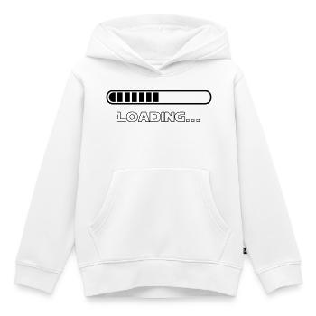 Loading - Kids Premium Organic Hoodie - white - Front - AI Model Kid Female (0cm)