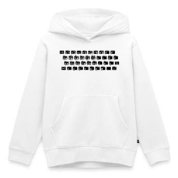 Clavier ZX 81 Tastatur - Sweat Premium à capuche enfant bio - blanc - Devant - AI Model Kid Female (0cm)