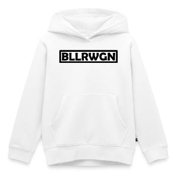 charrette à bras - Sweat Premium à capuche enfant bio - blanc - Devant - AI Model Kid Female (0cm)