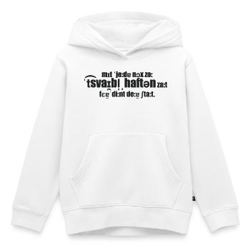 zweifelhafte Taten - Kinder Premium Organic Hoodie - Weiß - Vorne - AI Model Kid Female (0cm)