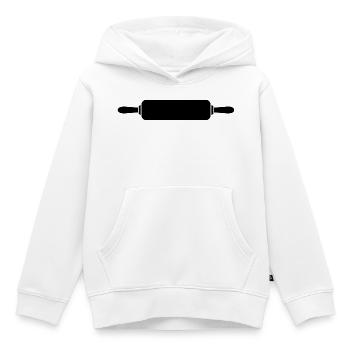 Rouleau à pâtisserie - Sweat Premium à capuche enfant bio - blanc - Devant - AI Model Kid Female (0cm)
